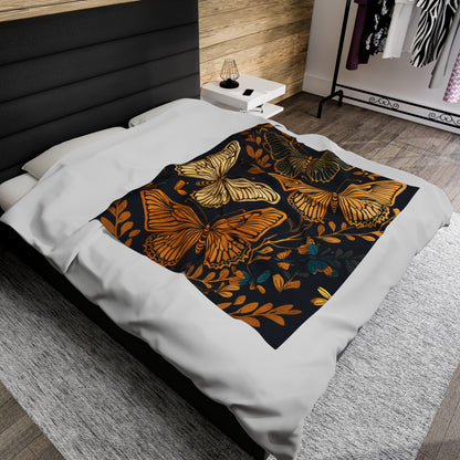 Surreal Butterflies | Velveteen Plush Blanket