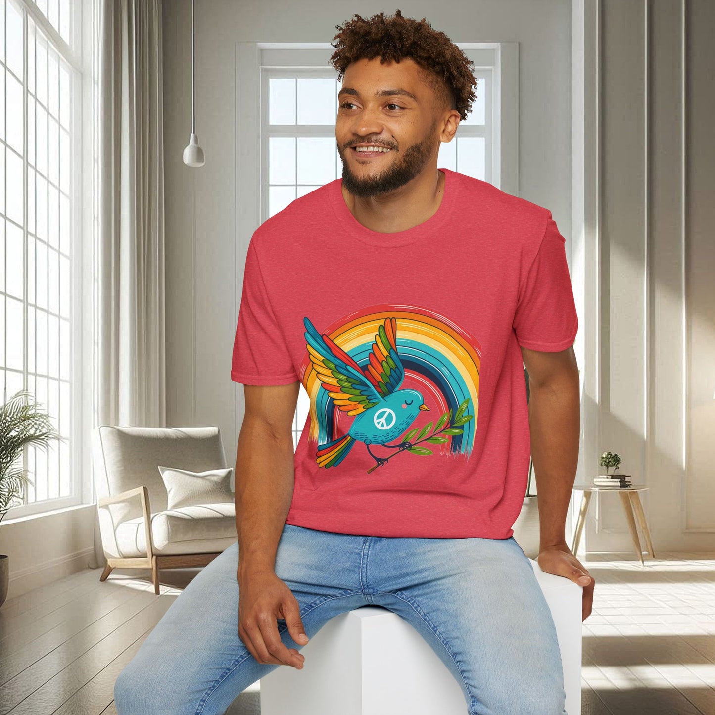 Oiseau de la paix | T-shirt doux unisexe