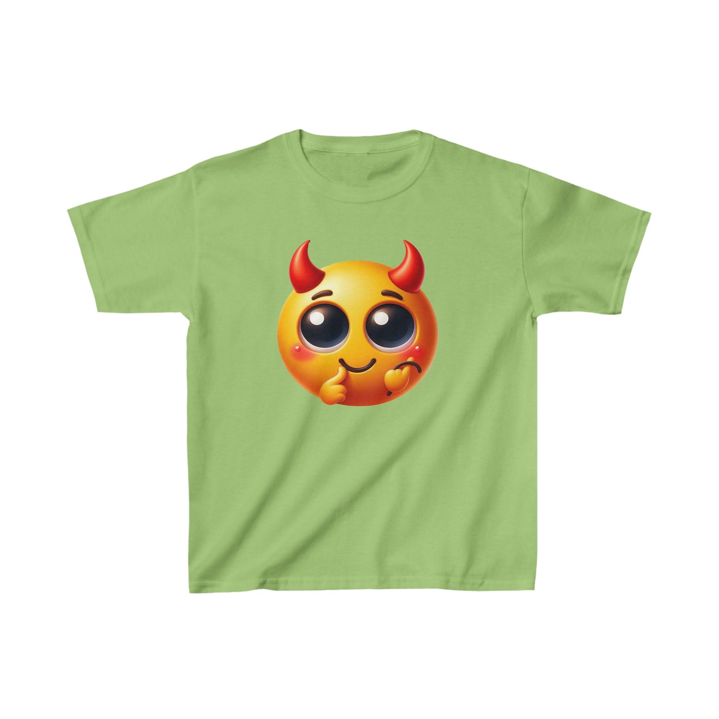 Horned Emoji | Kids Heavy Cotton™ Tee