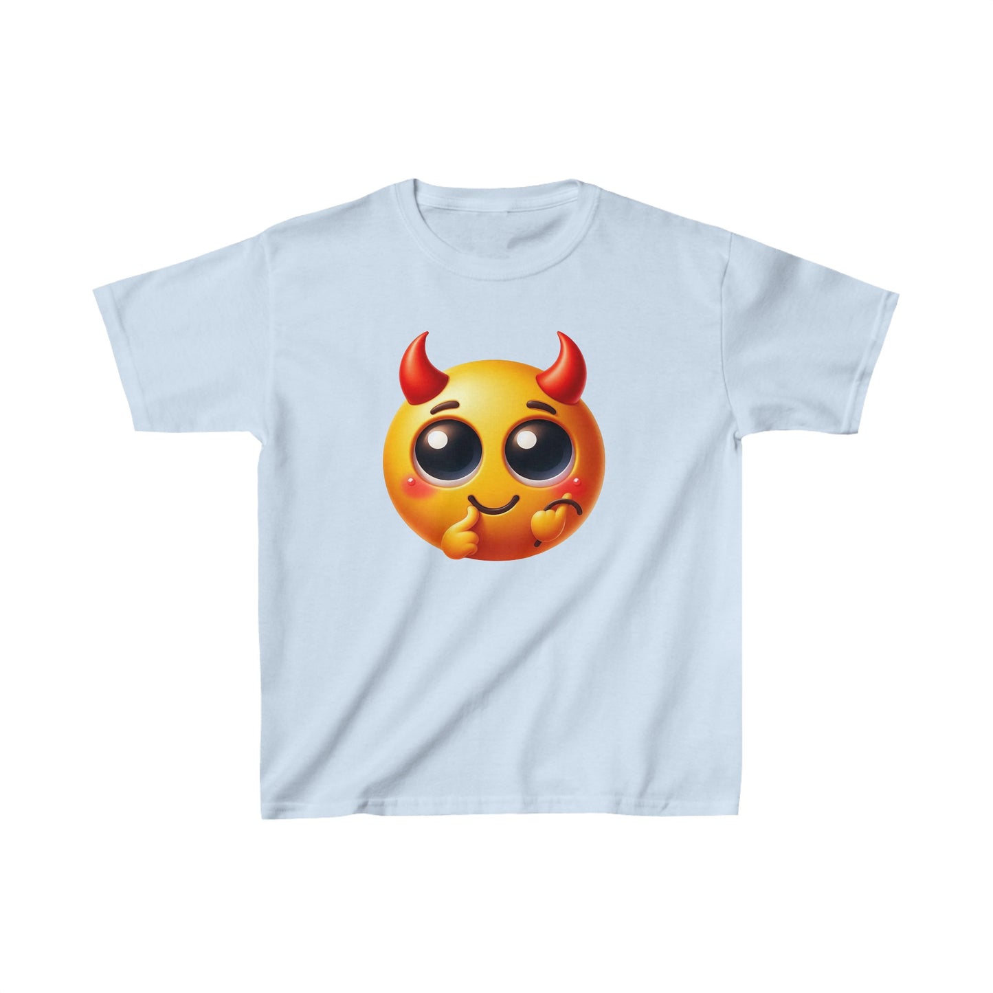 Horned Emoji | Kids Heavy Cotton™ Tee