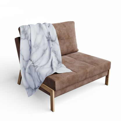 White Marble Pattern | Arctic Fleece Blanket