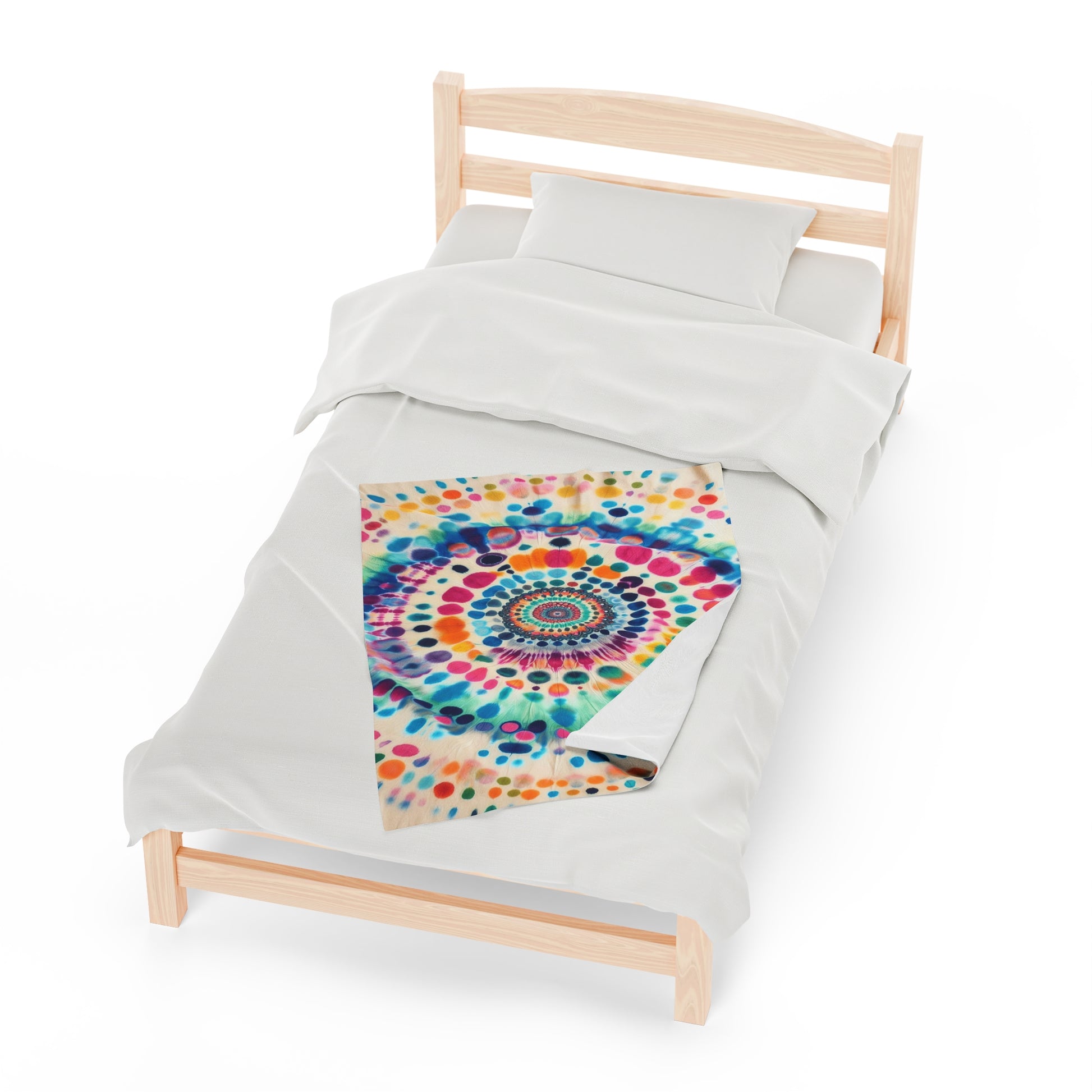 Multicolored Swirl | Velveteen Plush Blanket