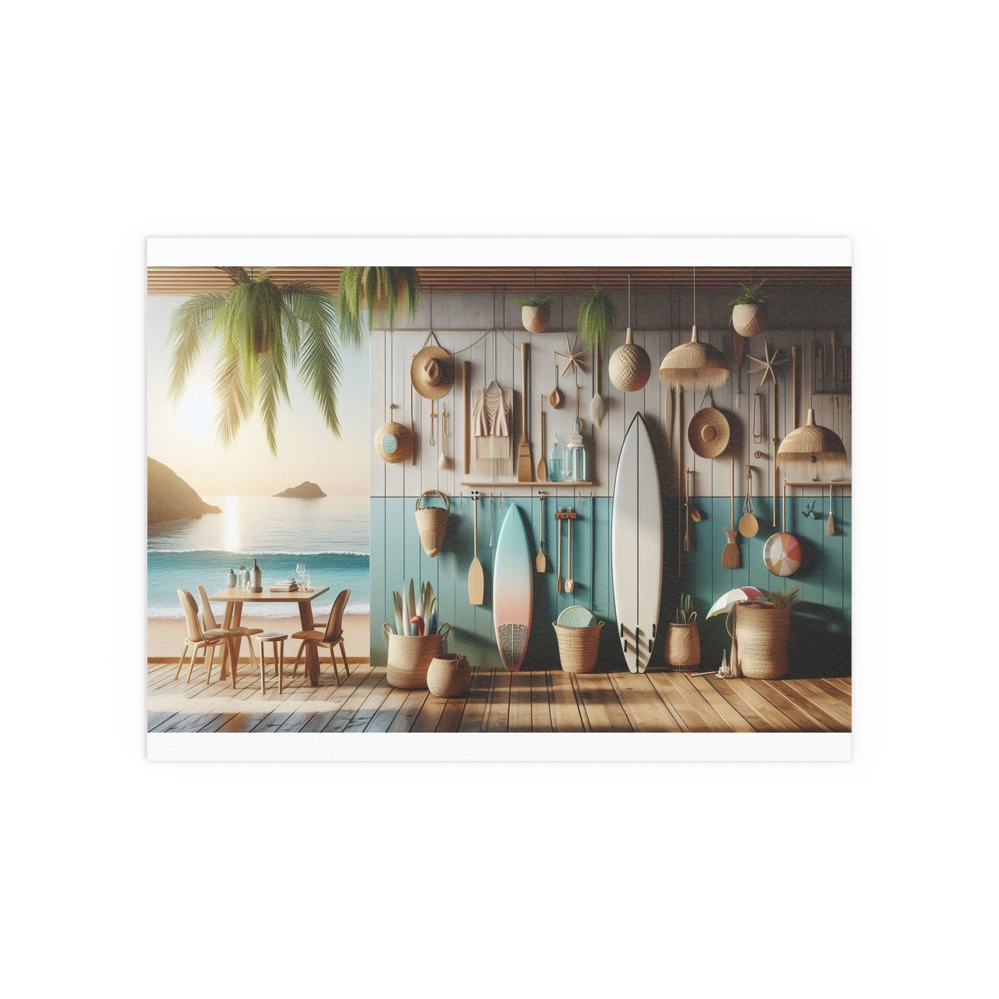 Beach Shack | Indoor and Outdoor Silk Poster