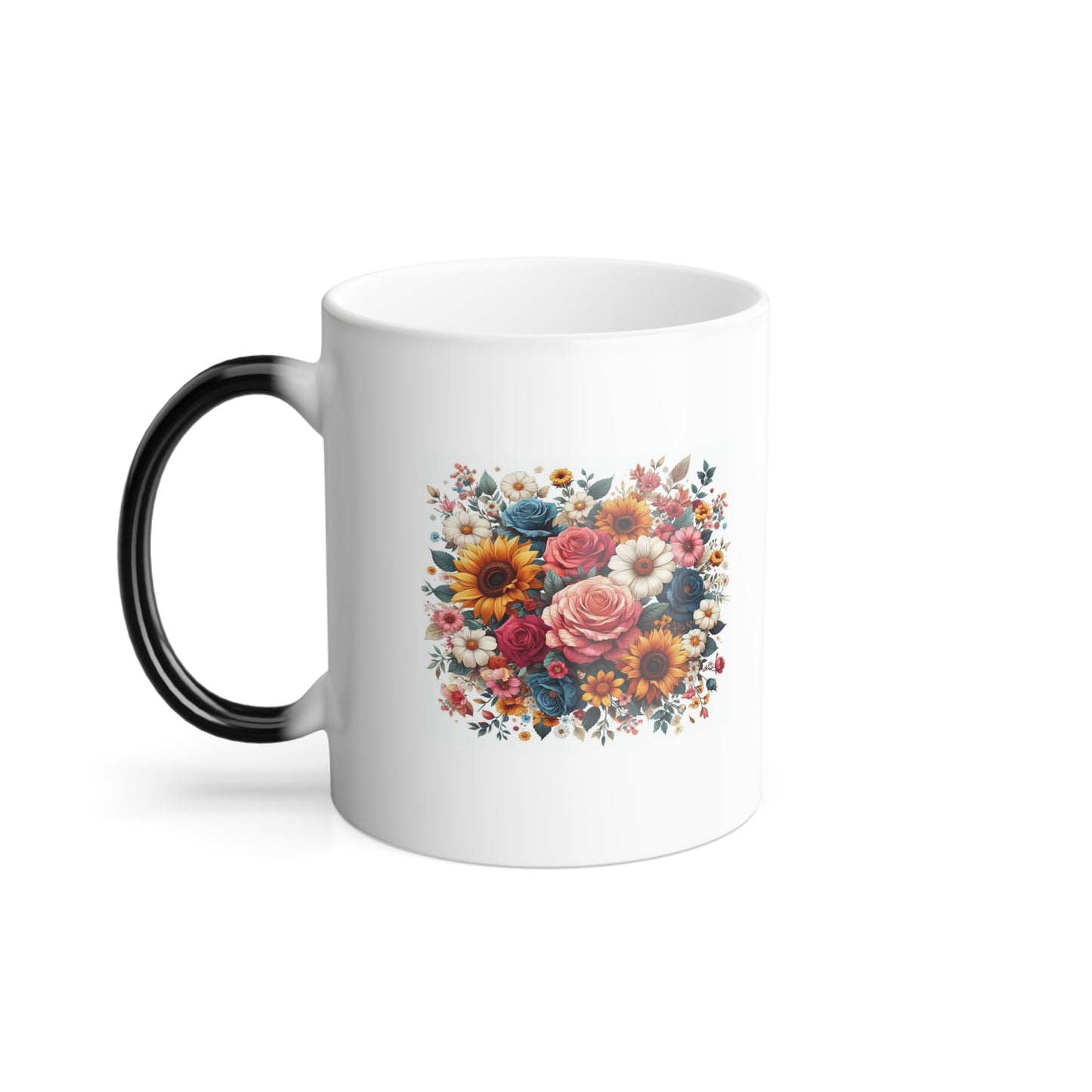 Multicolored Flowers | Color Morphing Mug, 11oz