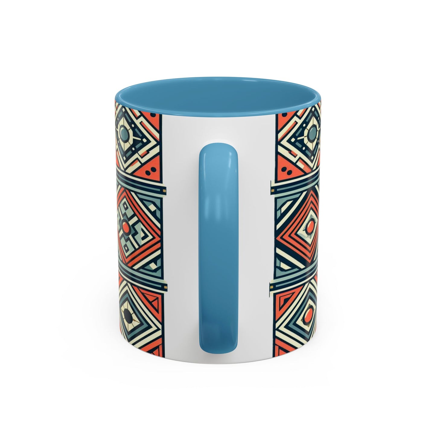 Diamond Geometric Pattern | Accent Coffee Mug (11oz)