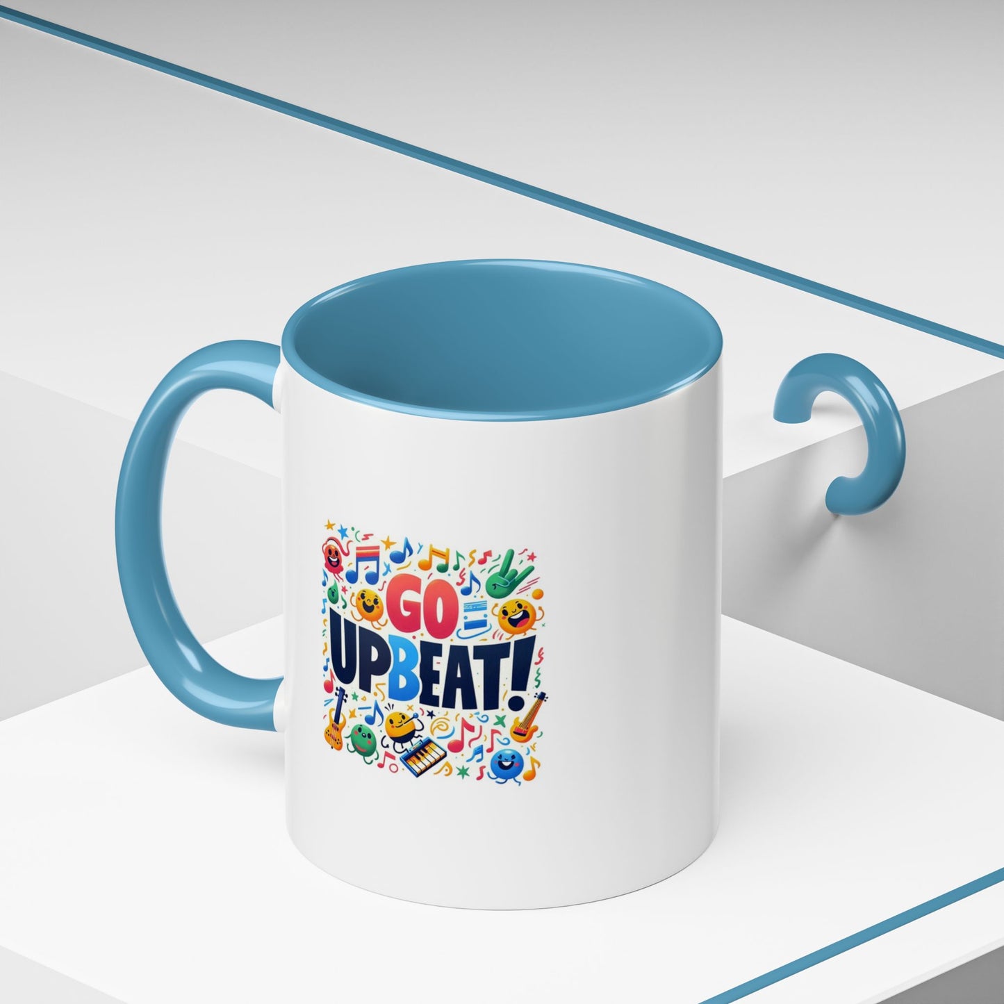 Go Upbeat! | Accent Coffee Mug (11, 15oz)