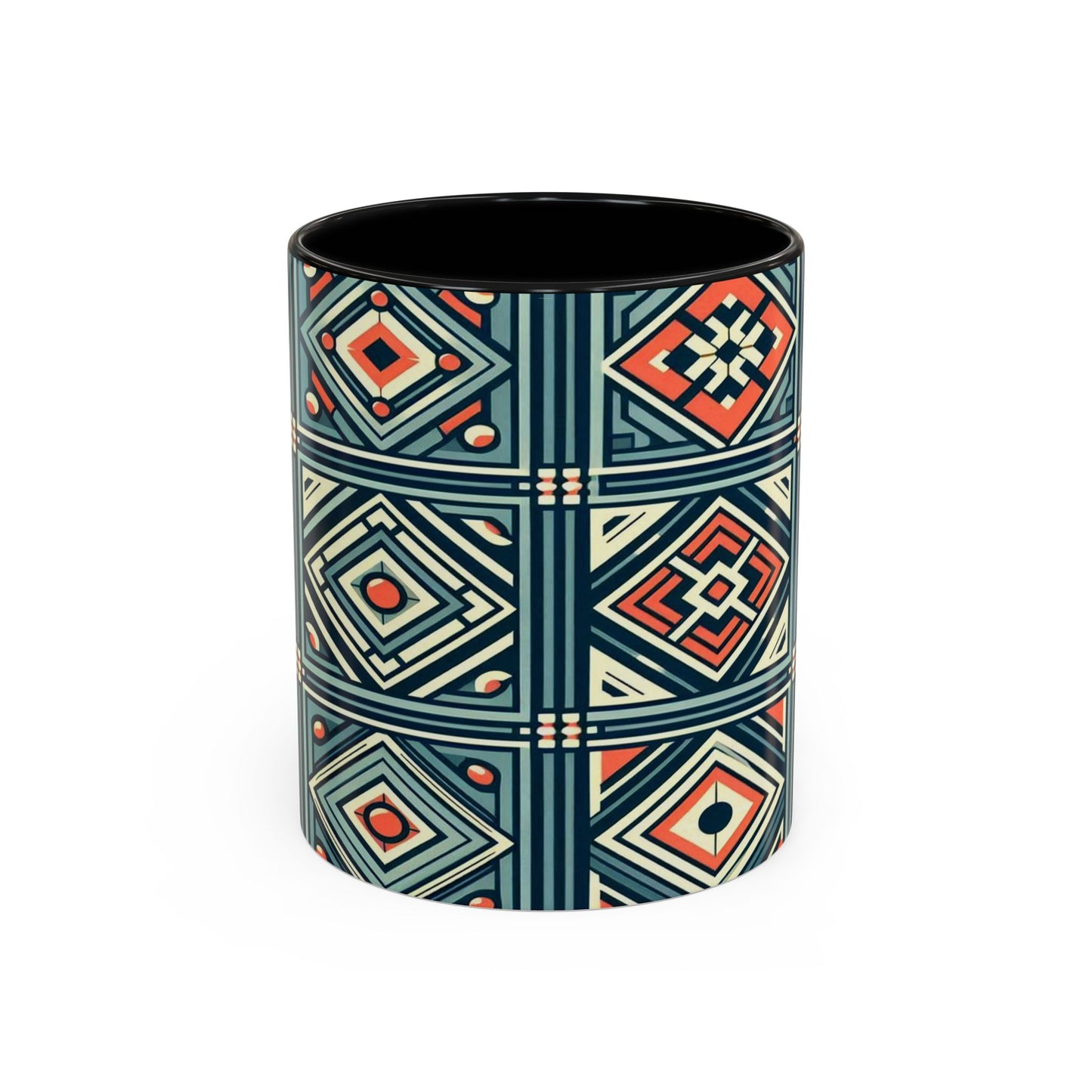 Diamond Geometric Pattern | Accent Coffee Mug (11oz)