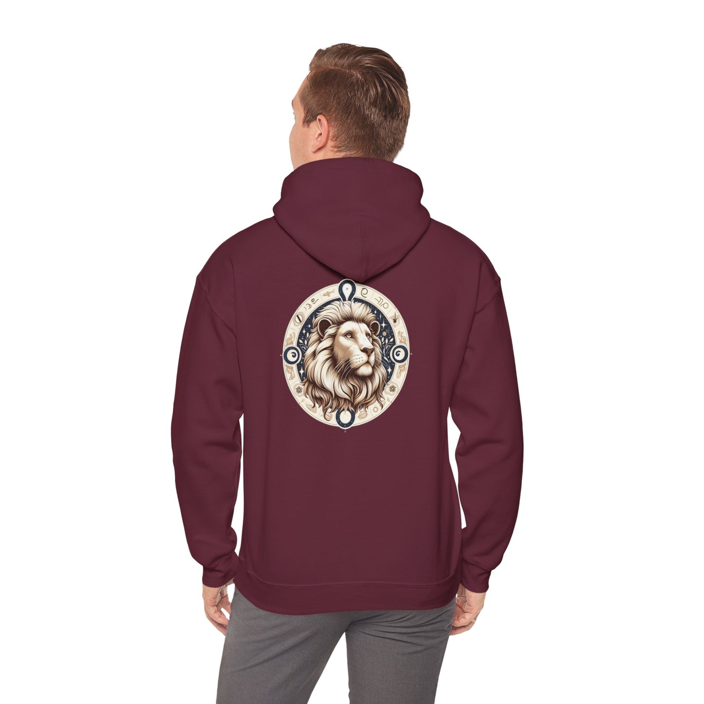 Lion | Signe du zodiaque | Sweat à capuche unisexe Heavy Blend™