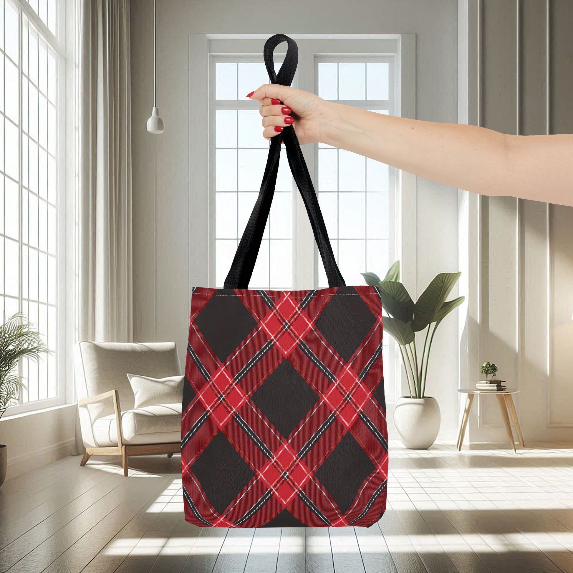 Red, Black Flannel Pattern | Tote Bag