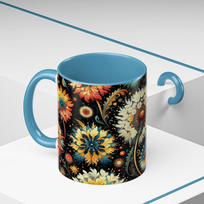 Vibrant Dandelions | Accent Coffee Mug (11oz)