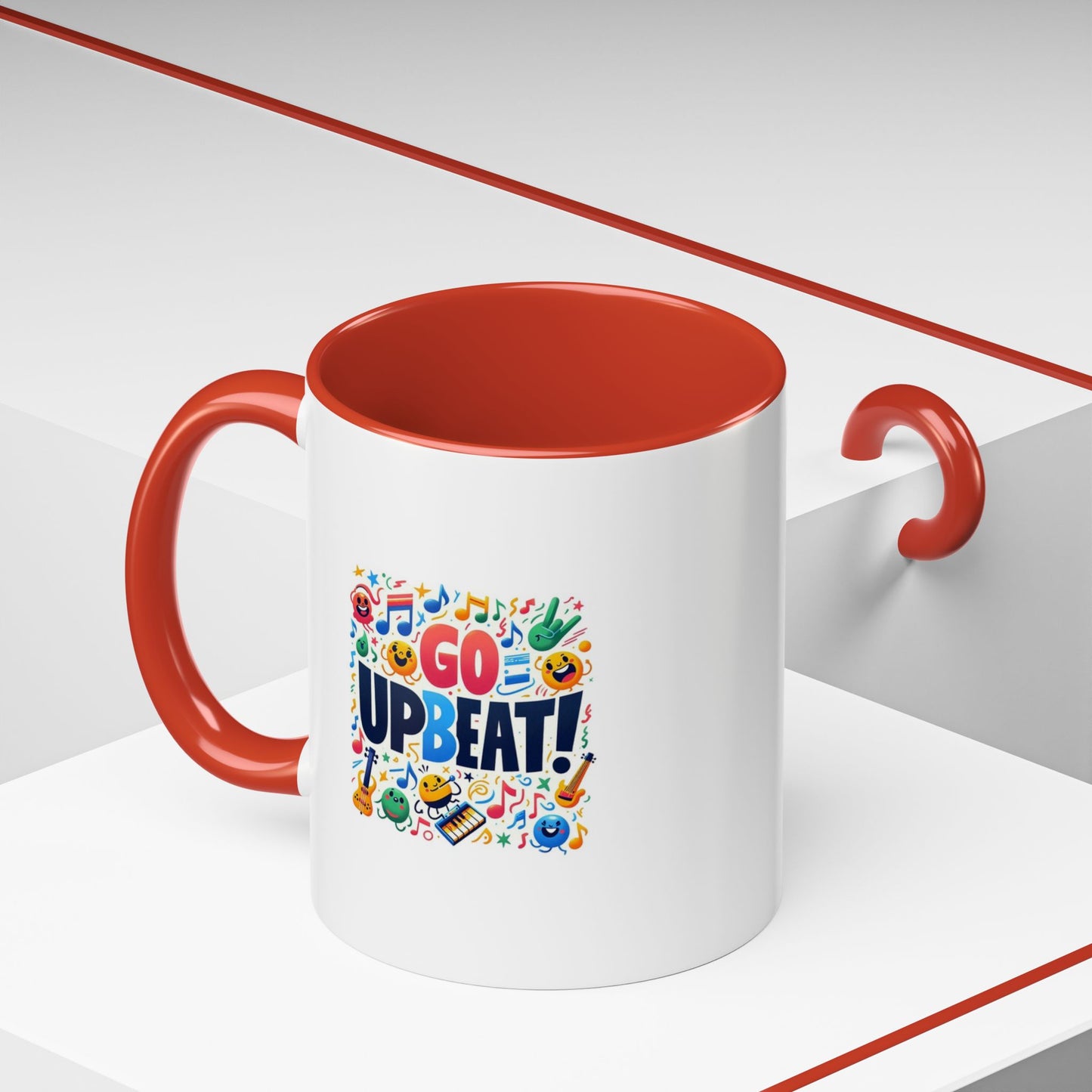 Go Upbeat! | Accent Coffee Mug (11, 15oz)