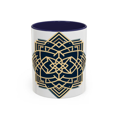 Royal Geometric Pattern | Accent Coffee Mug (11, 15oz)