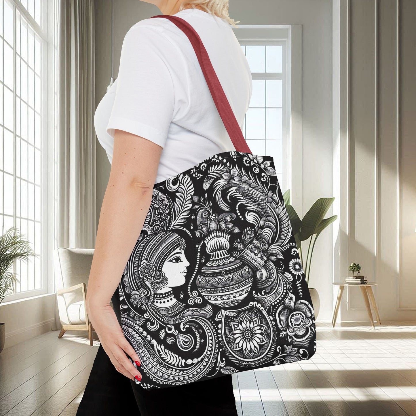 Traditional Black And White Design | Tote Bag