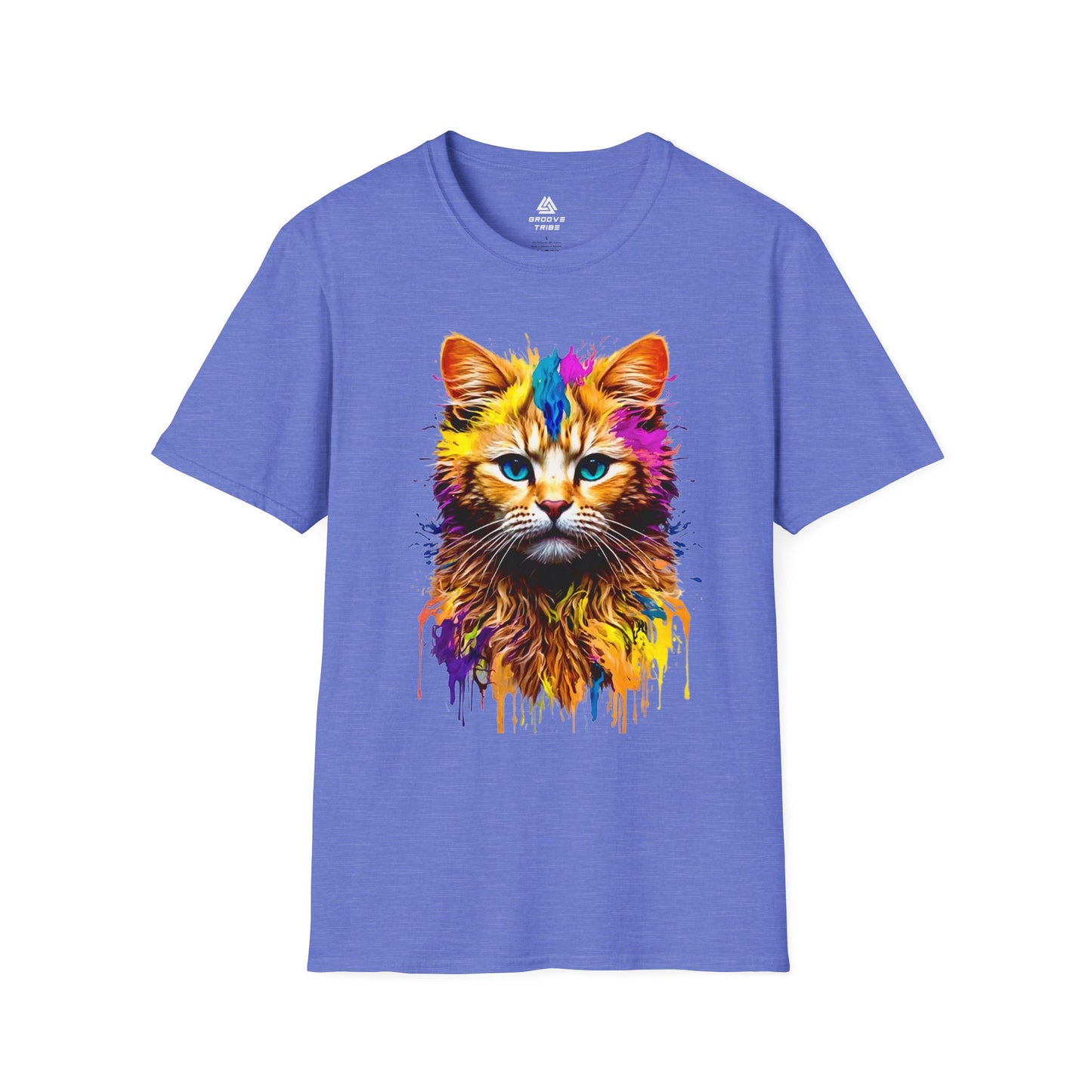 Chat peint | T-shirt doux unisexe