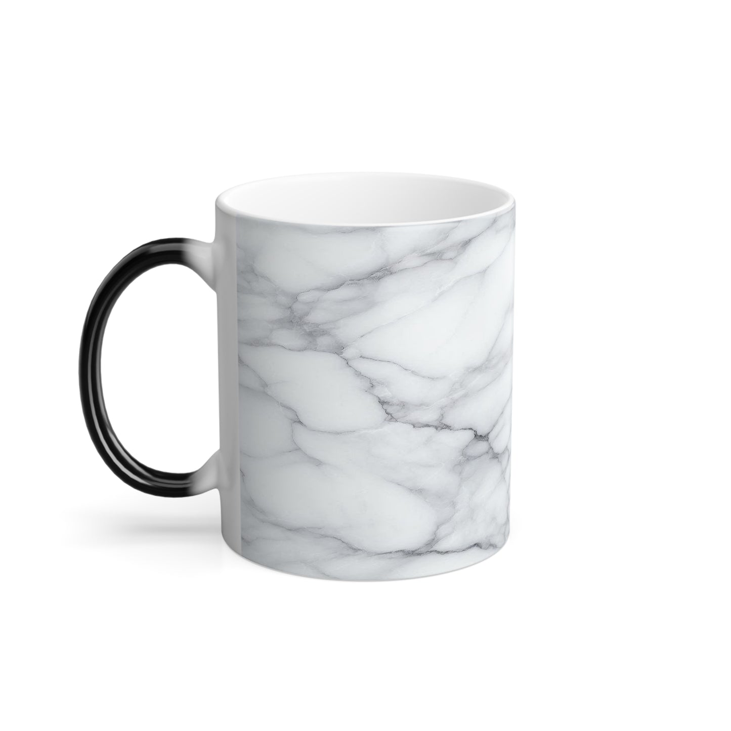 Taza con diseño de mármol que cambia de color, 11 oz