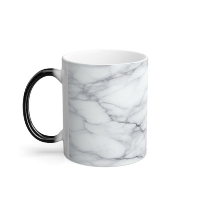 Taza con diseño de mármol que cambia de color, 11 oz