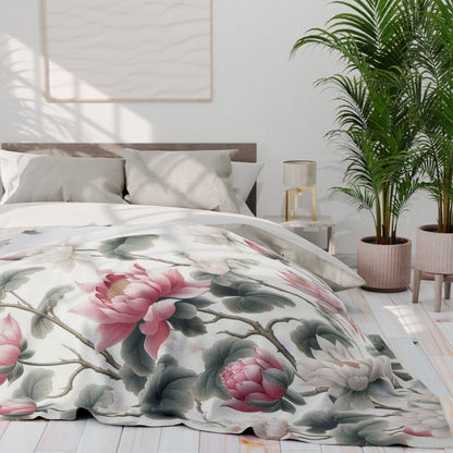 Full Bloom Lotuses | Arctic Fleece Blanket