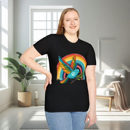 Oiseau de la paix | T-shirt doux unisexe