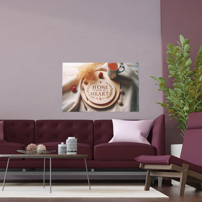 Home is Where the Heart is | Indoor and Outdoor Silk Poster