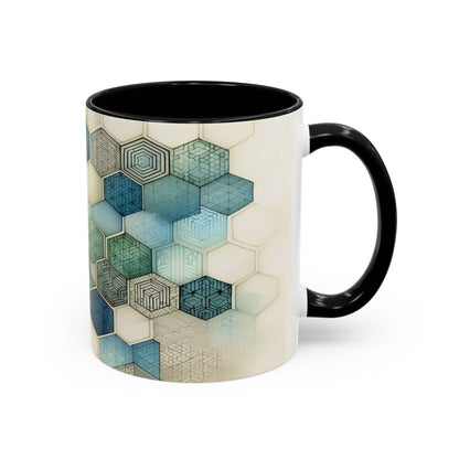 Calming Geometric Design | Accent Coffee Mug (11oz)