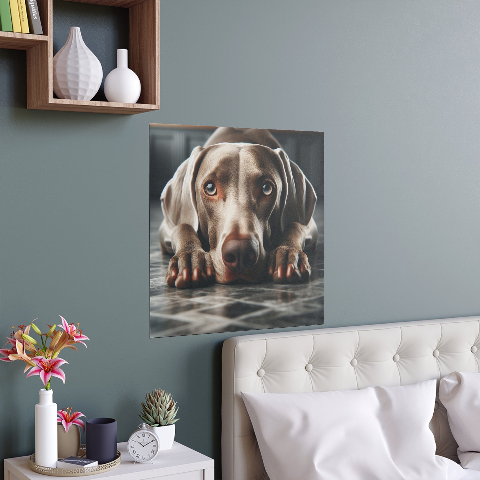 Am Obedient Weimaraner | Indoor and Outdoor Silk Poster