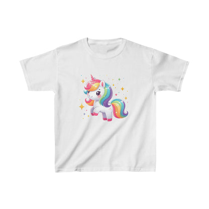 Camiseta de algodón pesado para niños Unicorn Sparkle |