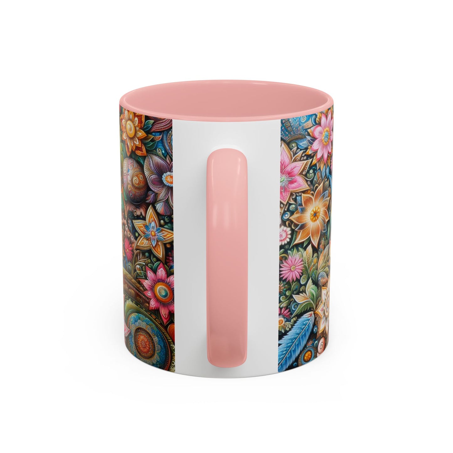 Floral Pattern | Accent Coffee Mug (11oz)