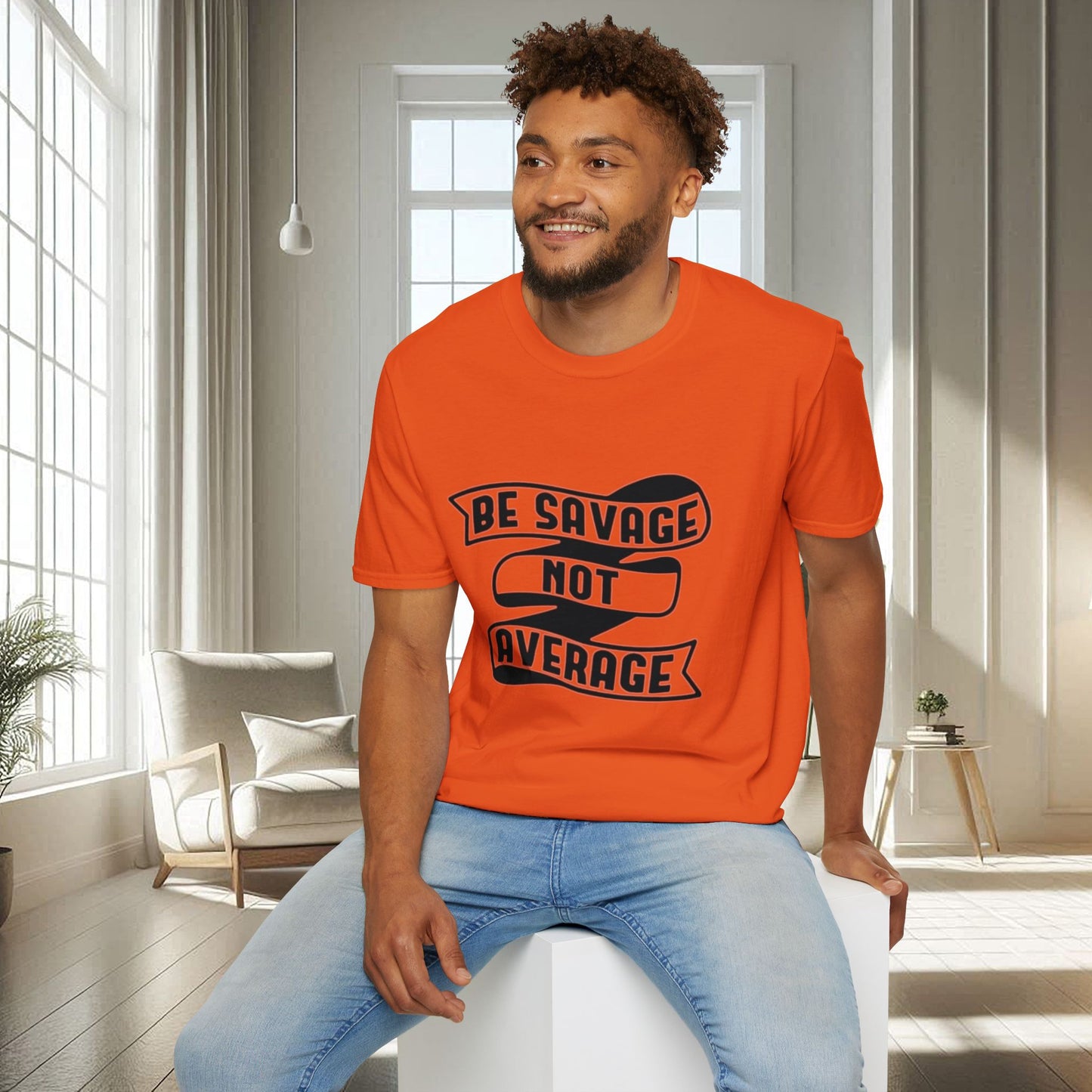 Sé salvaje, no mediocre | Camiseta unisex suave