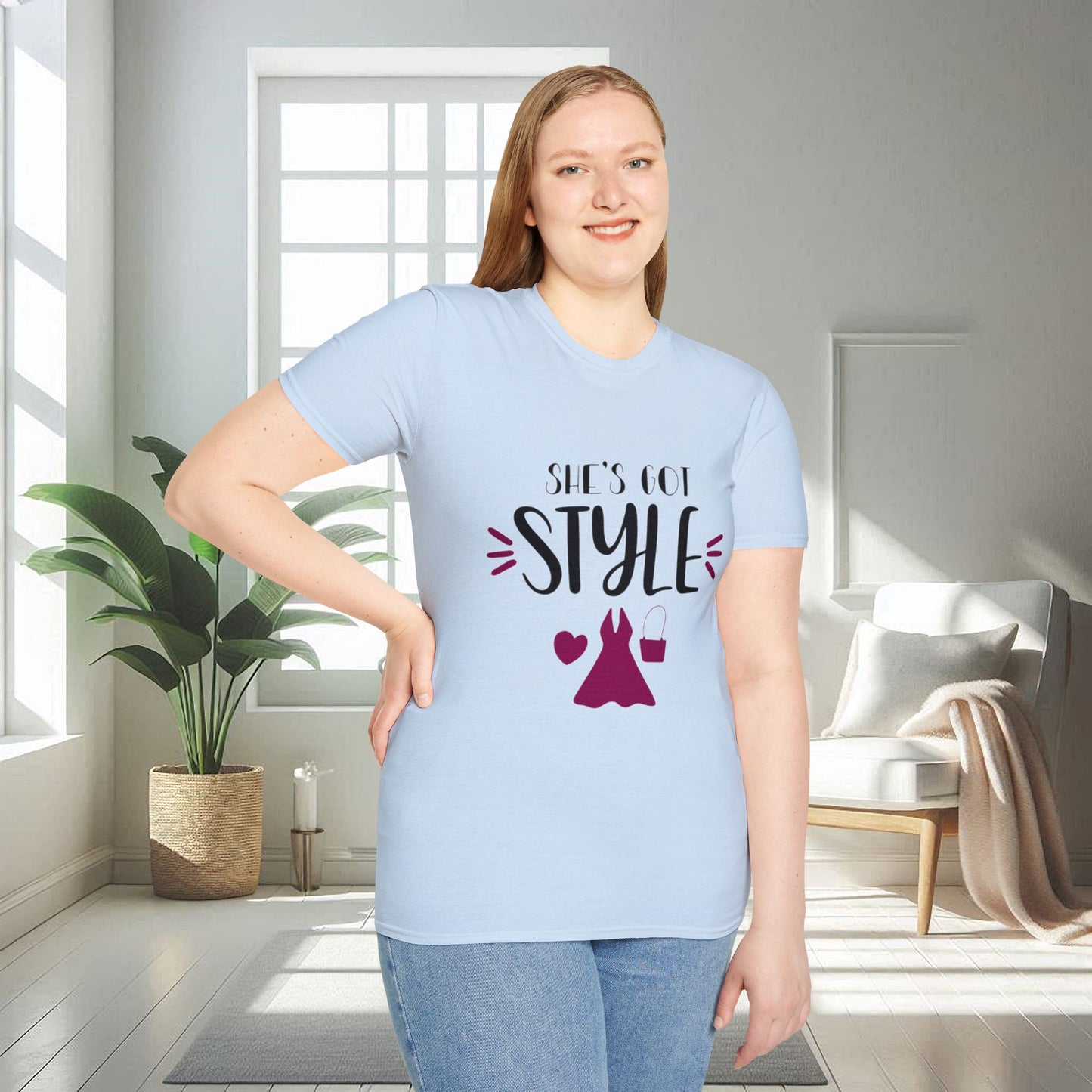 Elle a du style | T-shirt doux unisexe