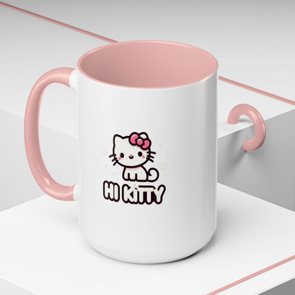 Taza de café con acento de Hi Kitty (11 oz y 15 oz)