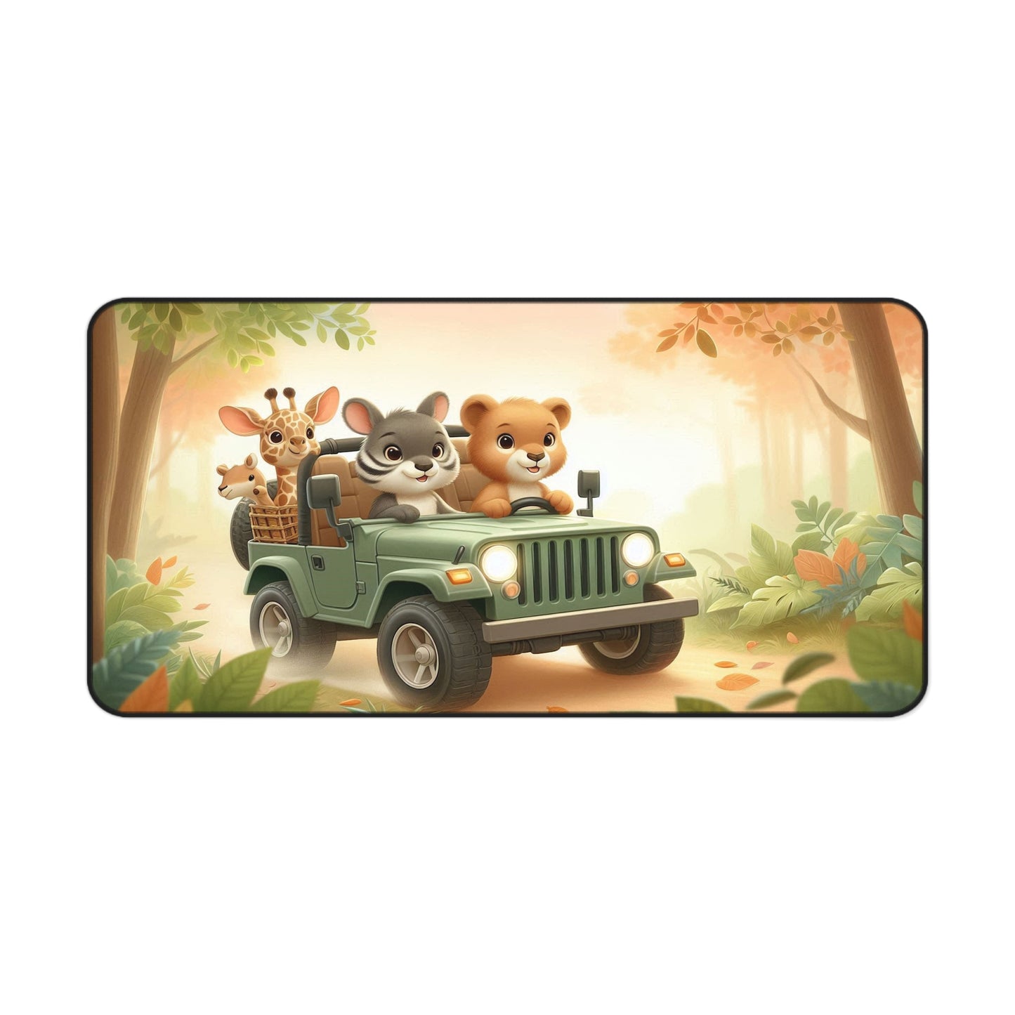 Baby Animals on a Safari for Kids | Desk Mat