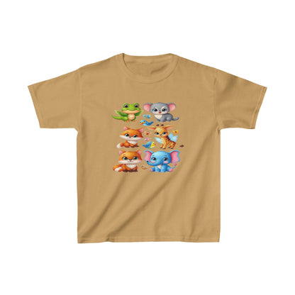 Animales bebés | Camiseta de algodón pesado para niños