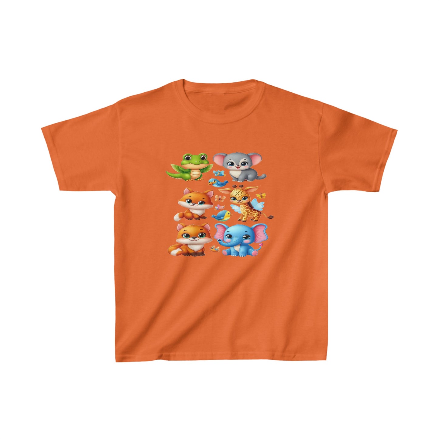 Animales bebés | Camiseta de algodón pesado para niños