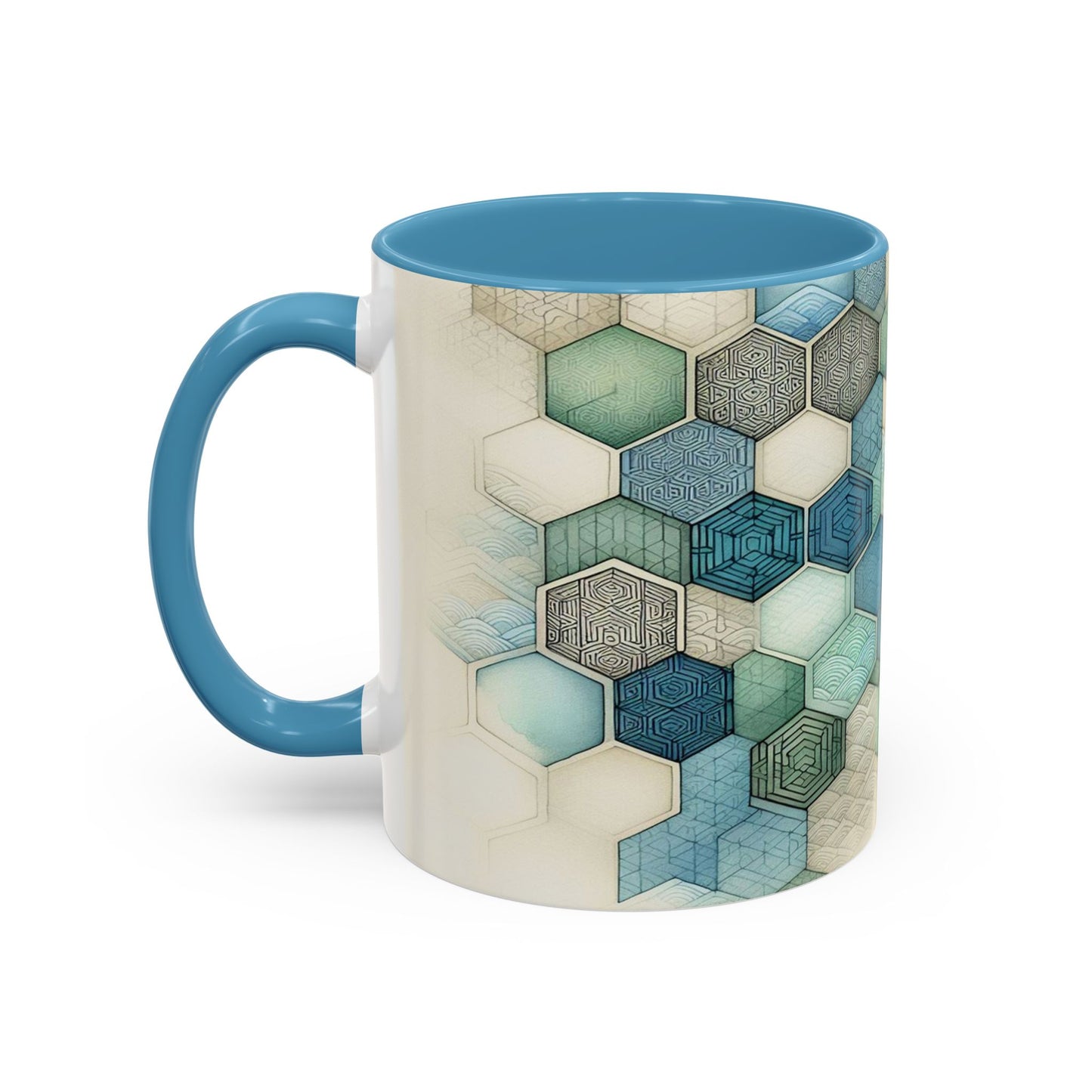 Calming Geometric Design | Accent Coffee Mug (11oz)