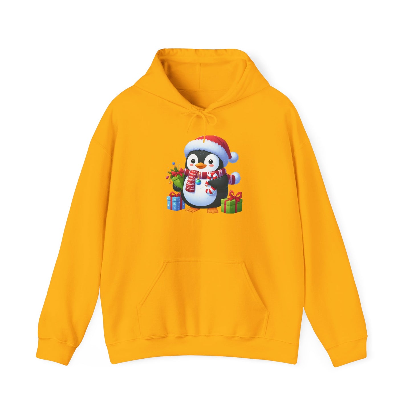 Penguin with Gifts | Unisex Heavy Blend™ Hooded Sweatshirt