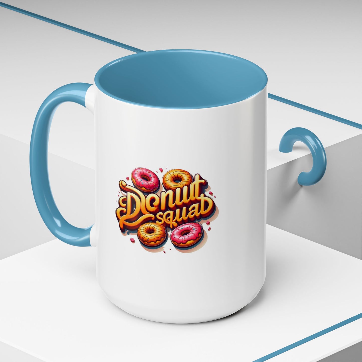 Taza de café con acento de Donut Squad (11 oz y 15 oz)