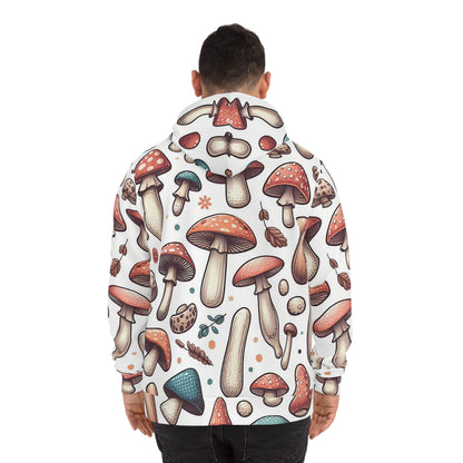 Mushrooms on White | Unisex Hoodie