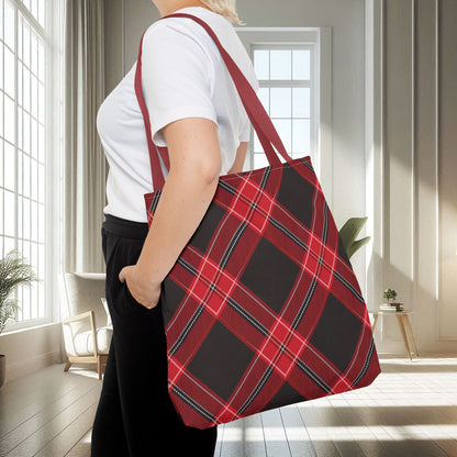 Red, Black Flannel Pattern | Tote Bag