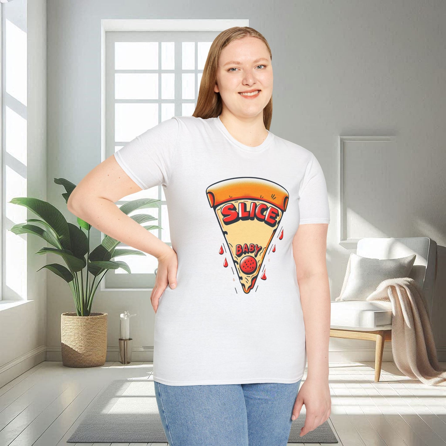 Slice Baby Pizza | Unisex Soft T-shirt