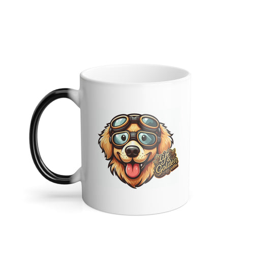 Life is Golden with a Golden Retriever | Color Morphing Mug, 11oz