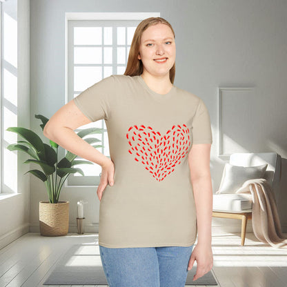 Footprint of Hearts | Unisex Soft T-shirt