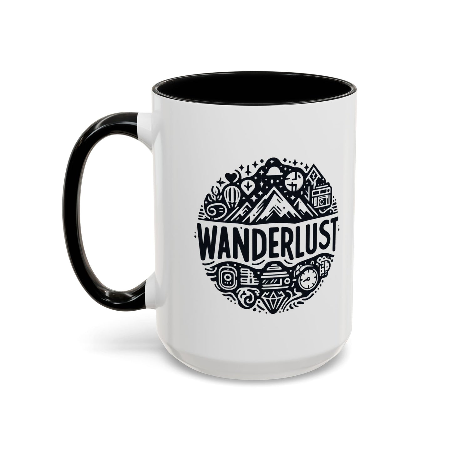 Wanderlust for the Travelling Soul | Accent Coffee Mug (11, 15oz)