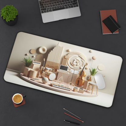 Musical Instruments on Stage | Minimalistic Design | Desk Mat