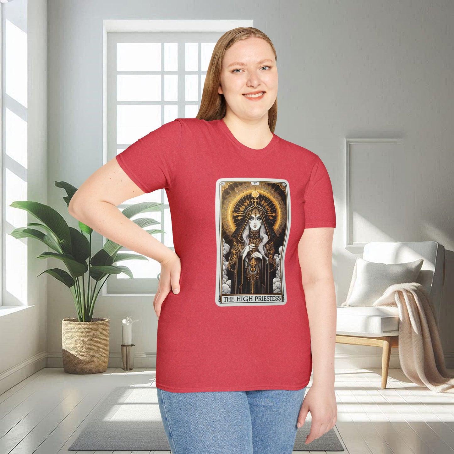 Le Tarot de la Grande Prêtresse | T-shirt unisexe doux