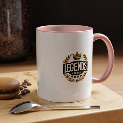 Legend Are Not Born | Accent Coffee Mug (11, 15oz)