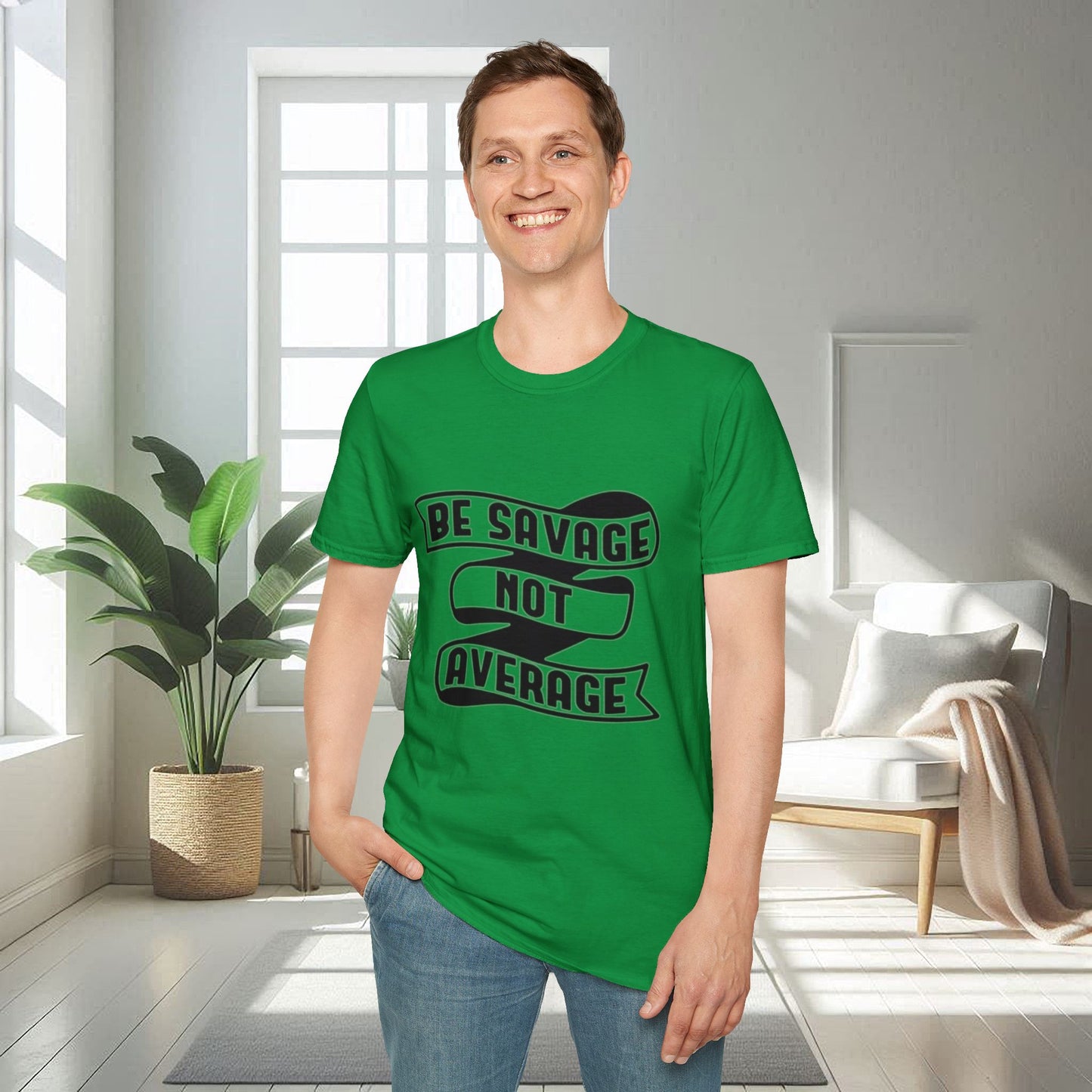 Sé salvaje, no mediocre | Camiseta unisex suave