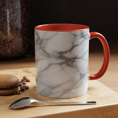 Motif en marbre | Tasse à café Accent (11 oz)