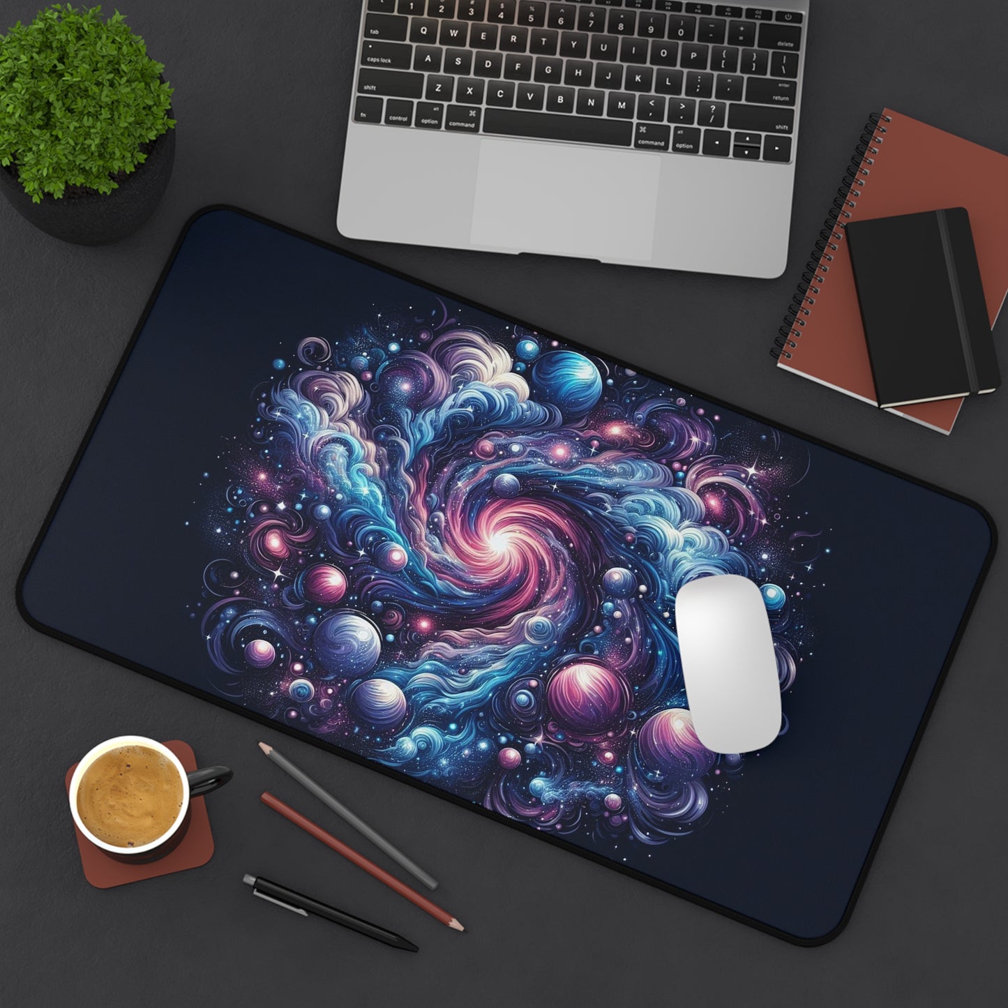 Magical Galaxies Swirling | Desk Mat