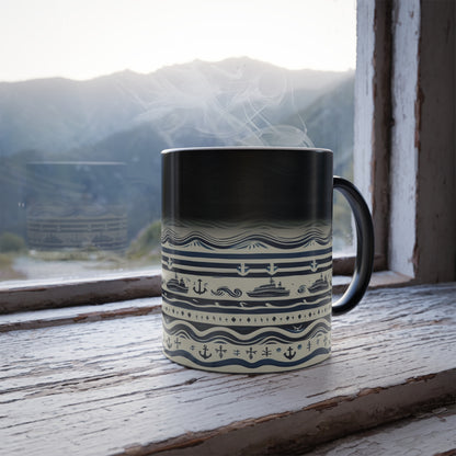 Tasse à motif maritime | Color Morphing, 11 oz