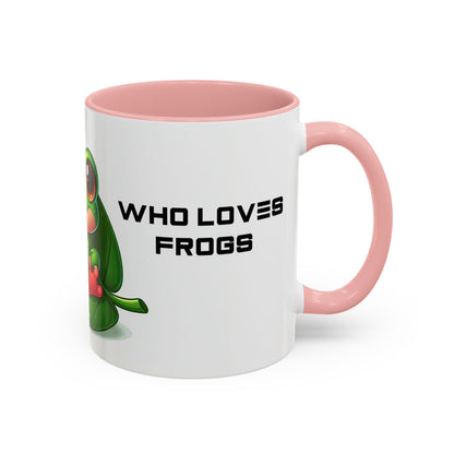 Just A Girl Who Loves Frogs | Accent Coffee Mug (11, 15oz)